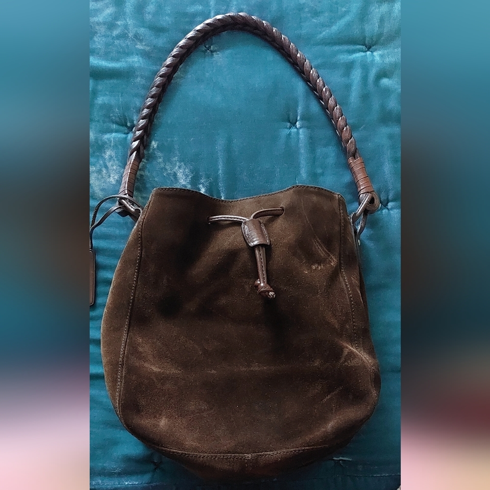 Ralph Lauren Suede Bucket Bag